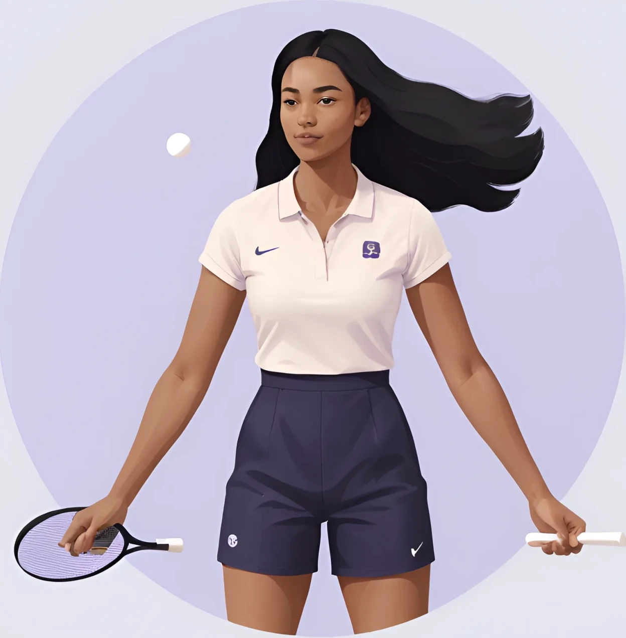 بازیکن پینگ پنگ در حال استراحت